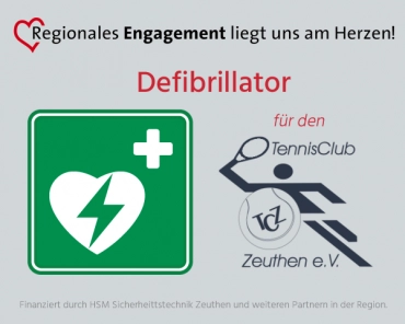Defibrillator für den Tennis-Club Zeuthen